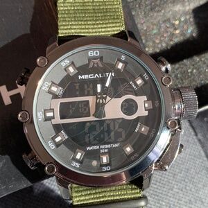 MEGALITH Mens Watch - Waterproof Digital Military Sport Tactical - Never Worn!